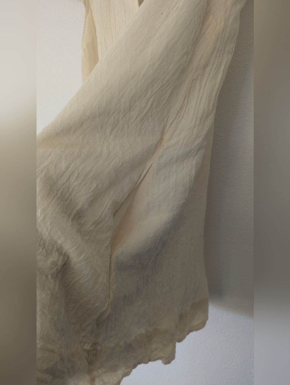 Meadow Rue Cream Embroidered Button-Front Dress - Picture 12 of 12